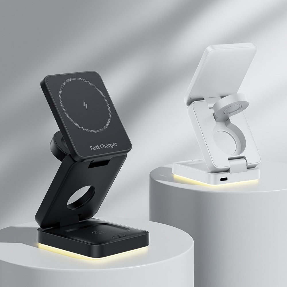 DeskCraft FOLD™ – 3-in-1 Wireless Charging Stand
