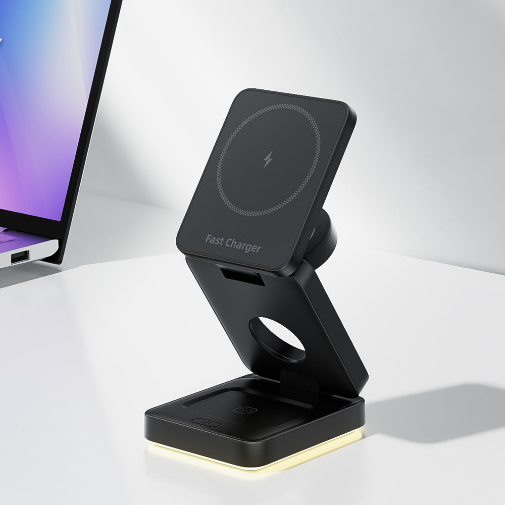 DeskCraft FOLD™ – 3-in-1 Wireless Charging Stand